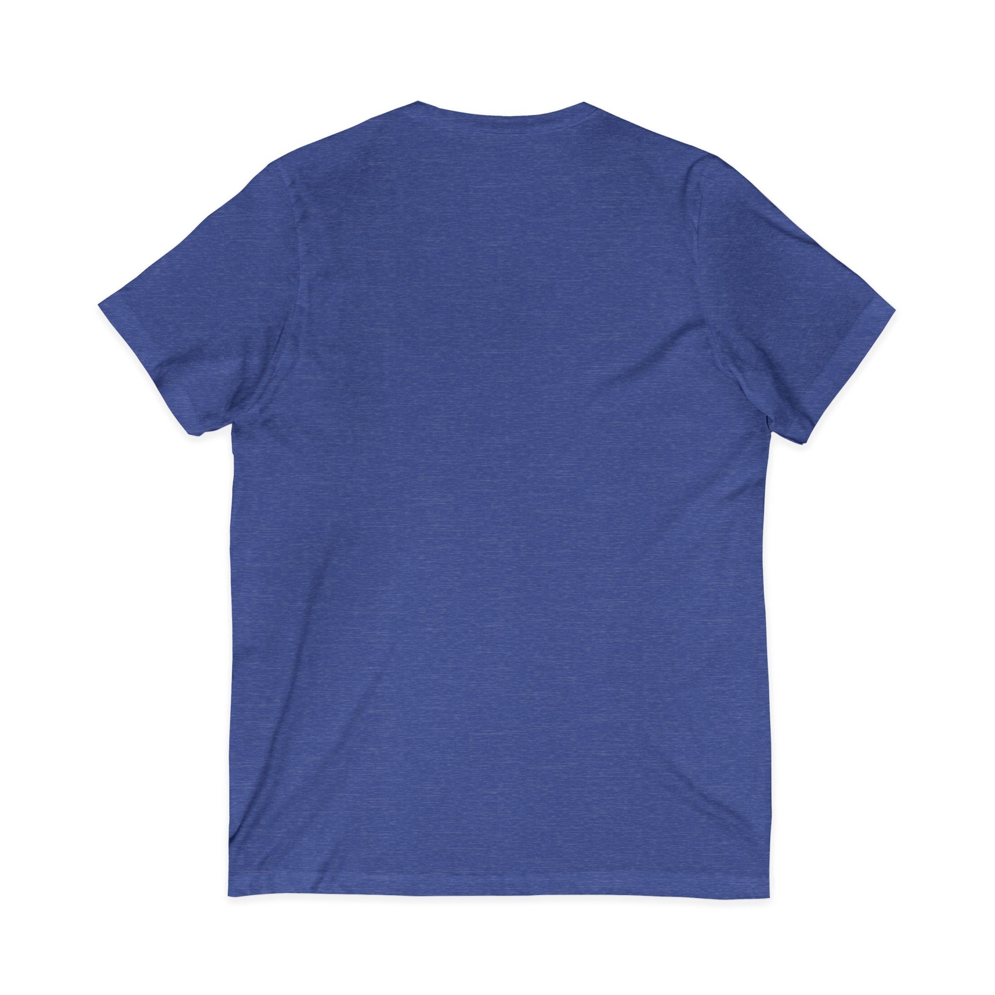 Christian Faith V-Neck Tee — "For God So Loved" Cross & Scripture