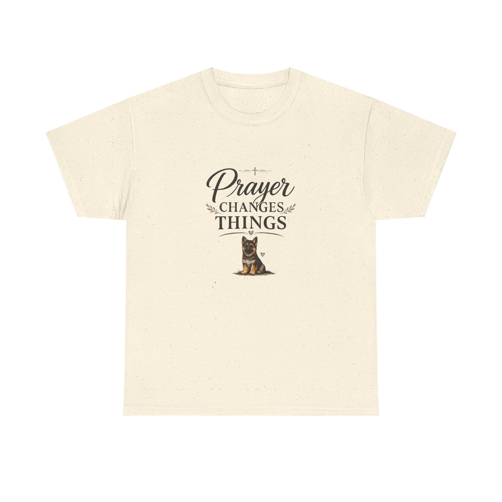 Prayer Changes Things T‑Shirt — Christian Dog Lover Faith Tee