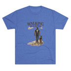 Walking in Faith T-Shirt — Christian Faith Tee with Man & Dog Graphic