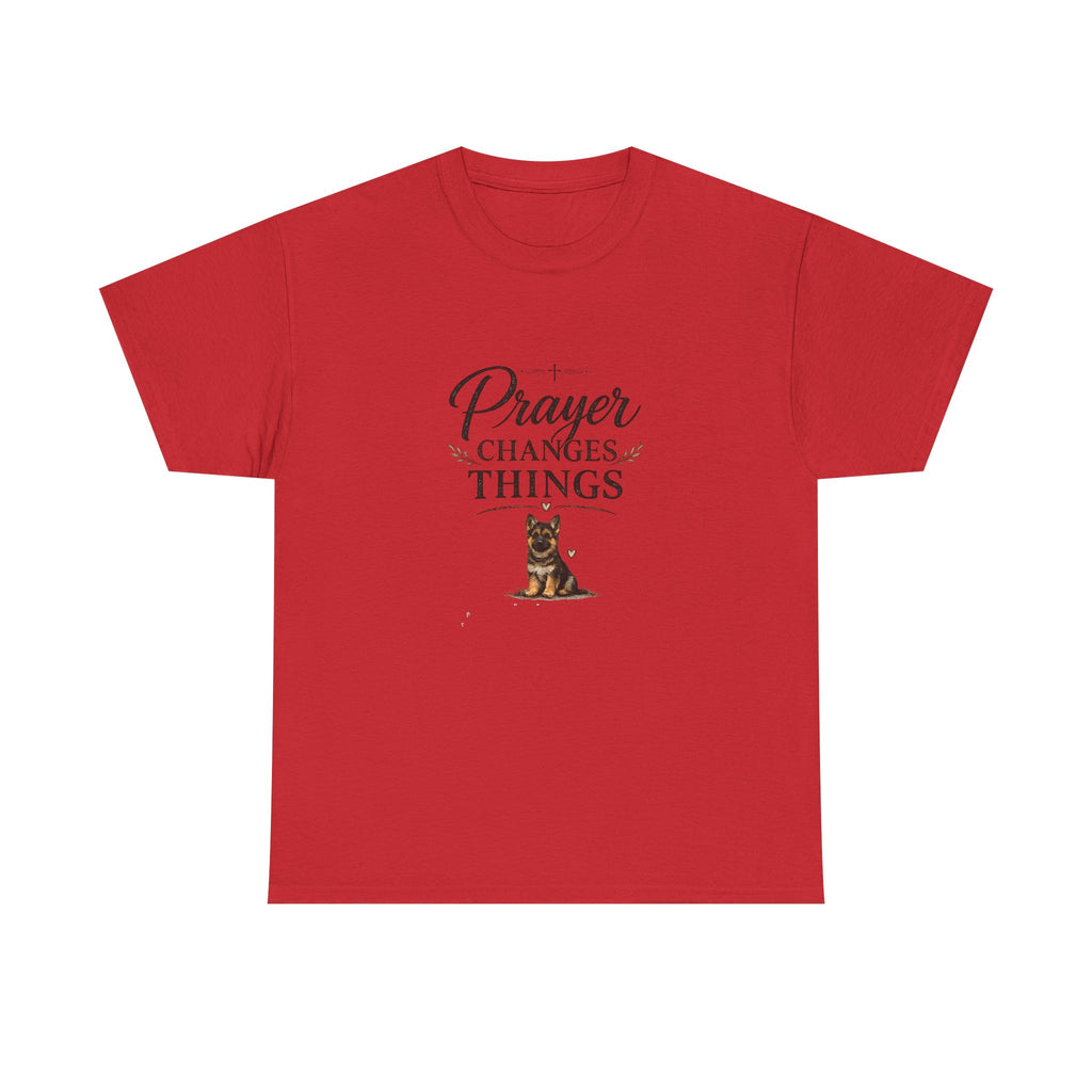Prayer Changes Things T‑Shirt — Christian Dog Lover Faith Tee