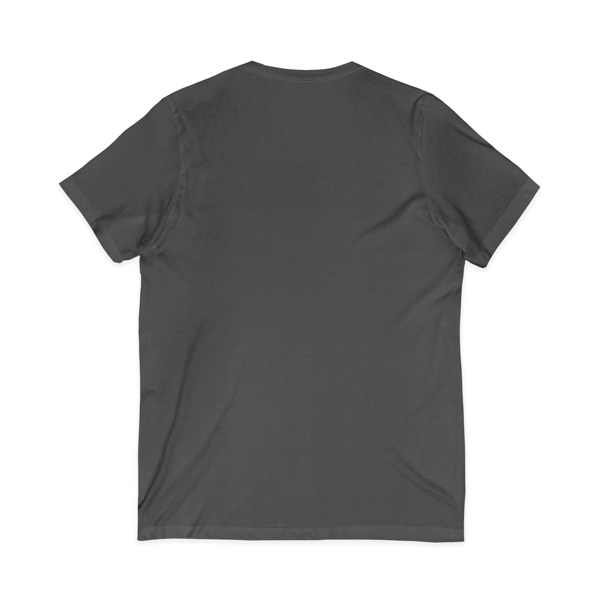 Christian Faith V-Neck Tee — "For God So Loved" Cross & Scripture