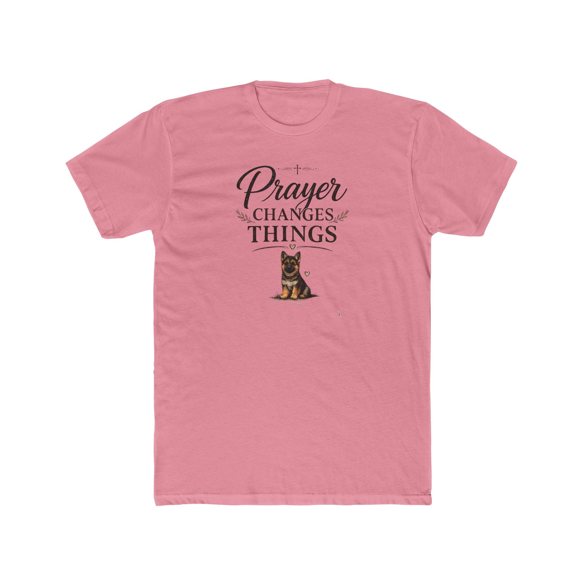 Prayer Changes Things Tee — Inspirational Christian Dog Graphic T-Shirt
