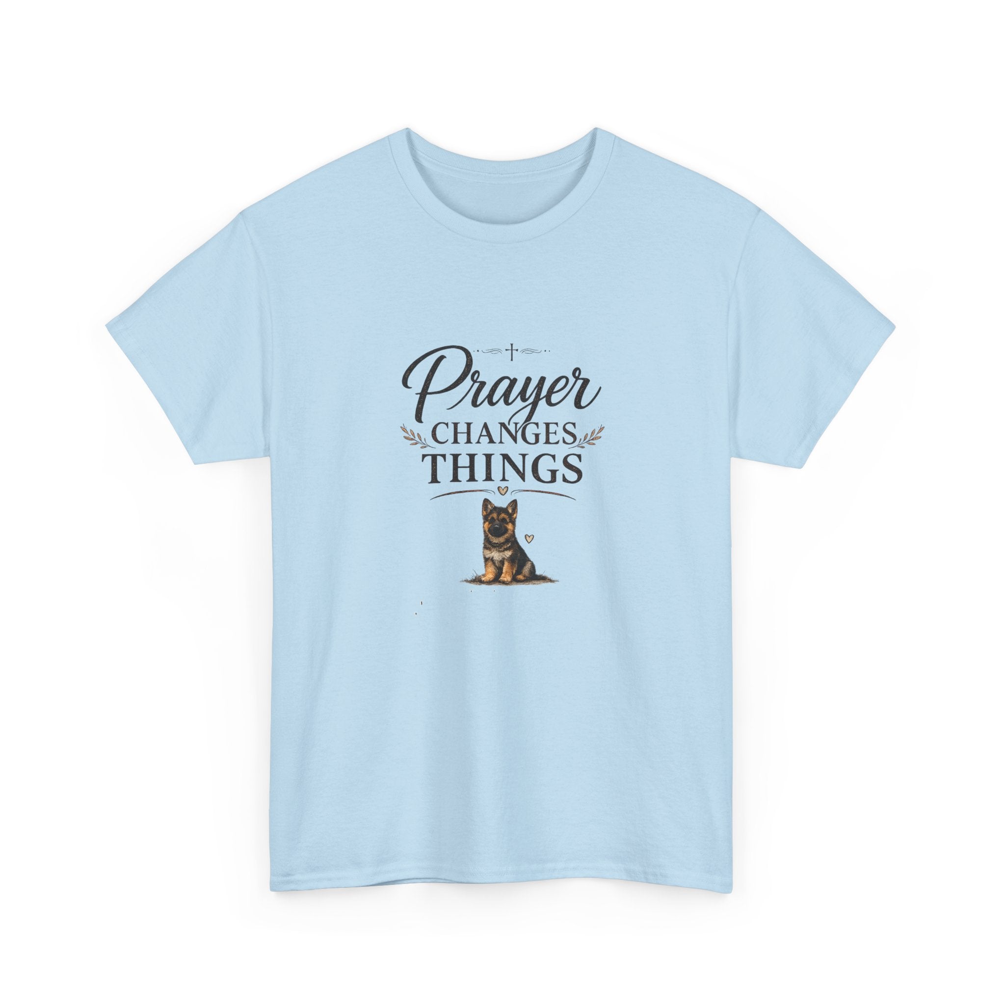Prayer Changes Things T‑Shirt — Christian Dog Lover Faith Tee