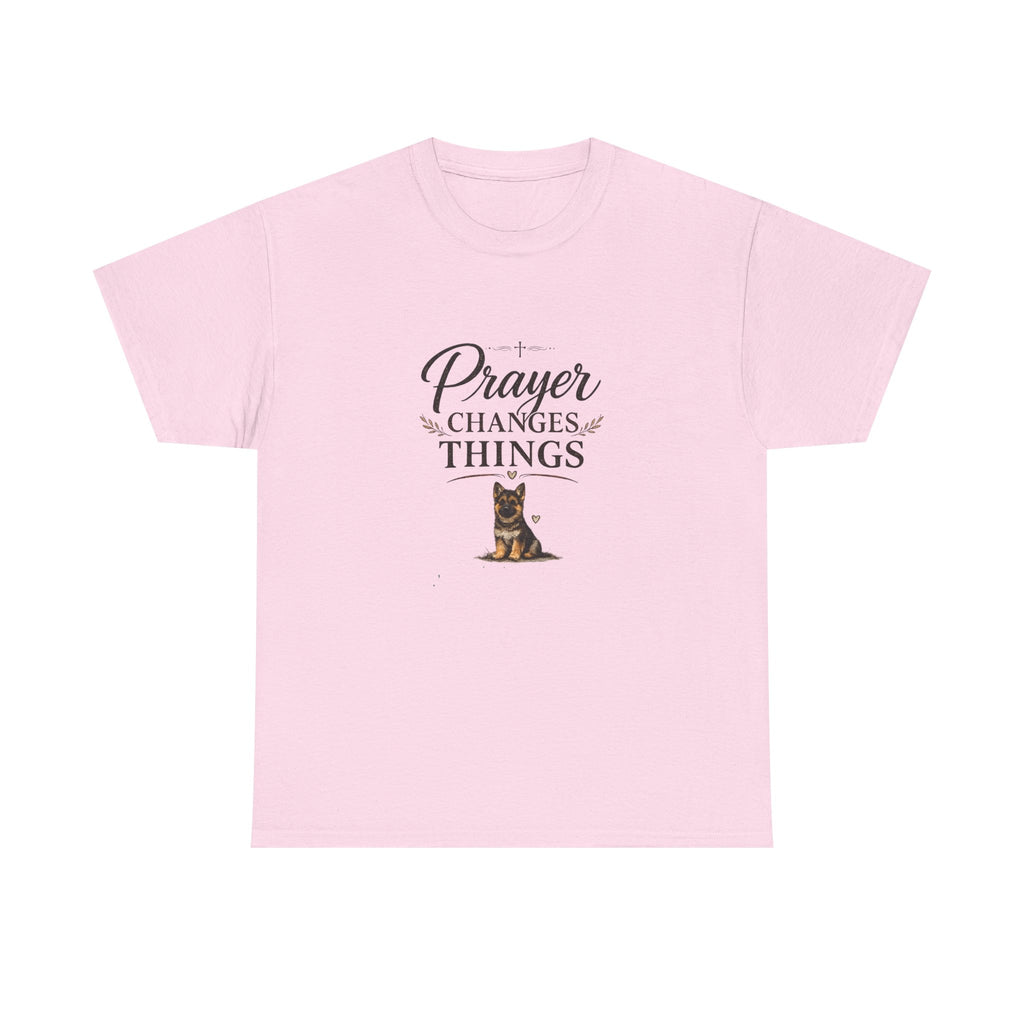 Prayer Changes Things T‑Shirt — Christian Dog Lover Faith Tee