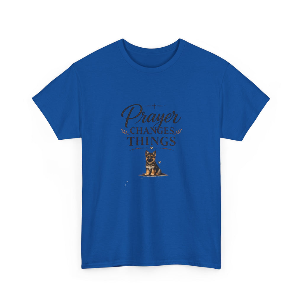 Prayer Changes Things T‑Shirt — Christian Dog Lover Faith Tee