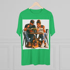 Couple Coffee Date T-Shirt with Dog — 'Love' Café Vibe Tee