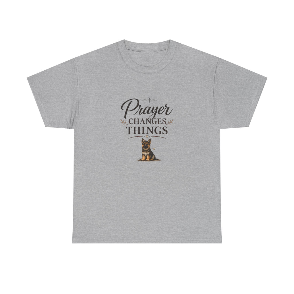Prayer Changes Things T‑Shirt — Christian Dog Lover Faith Tee