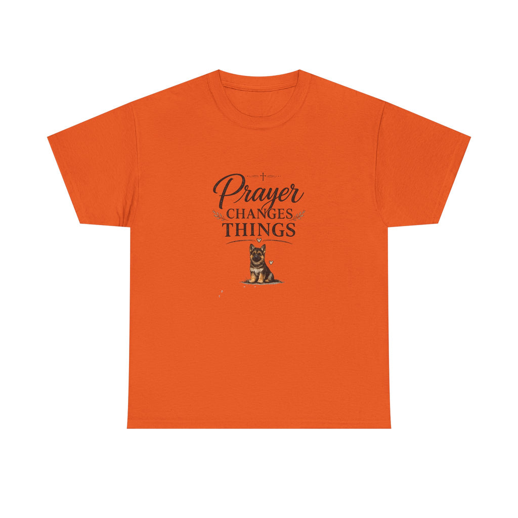 Prayer Changes Things T‑Shirt — Christian Dog Lover Faith Tee