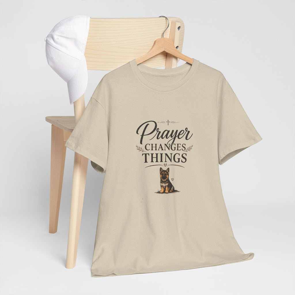 Prayer Changes Things T‑Shirt — Christian Dog Lover Faith Tee