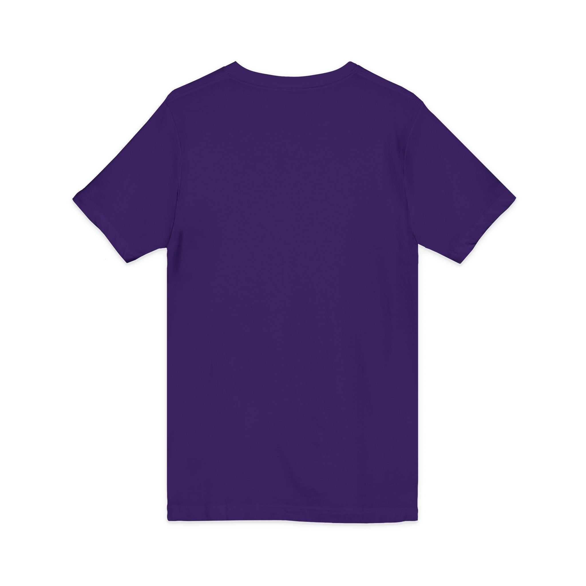 Christian Faith V-Neck Tee — "For God So Loved" Cross & Scripture