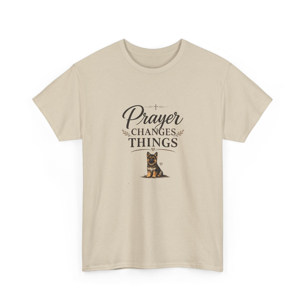 Prayer Changes Things T‑Shirt — Christian Dog Lover Faith Tee