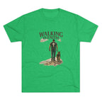 Walking in Faith T-Shirt — Christian Faith Tee with Man & Dog Graphic