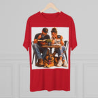 Couple Coffee Date T-Shirt with Dog — 'Love' Café Vibe Tee