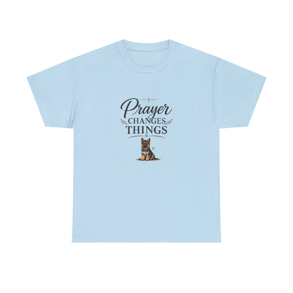 Prayer Changes Things T‑Shirt — Christian Dog Lover Faith Tee