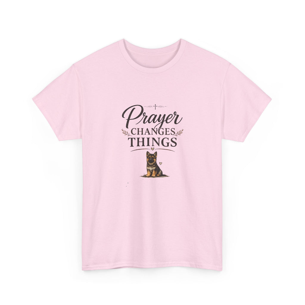 Prayer Changes Things T‑Shirt — Christian Dog Lover Faith Tee