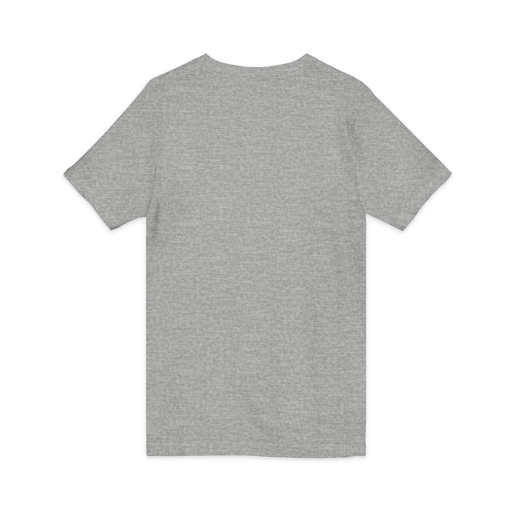 Christian Faith V-Neck Tee — "For God So Loved" Cross & Scripture