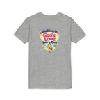 Youth Tee — "Hope Hollow" Christian Kids Shirt with Cute Puppy & "Walking in God's Love Every Day" Design