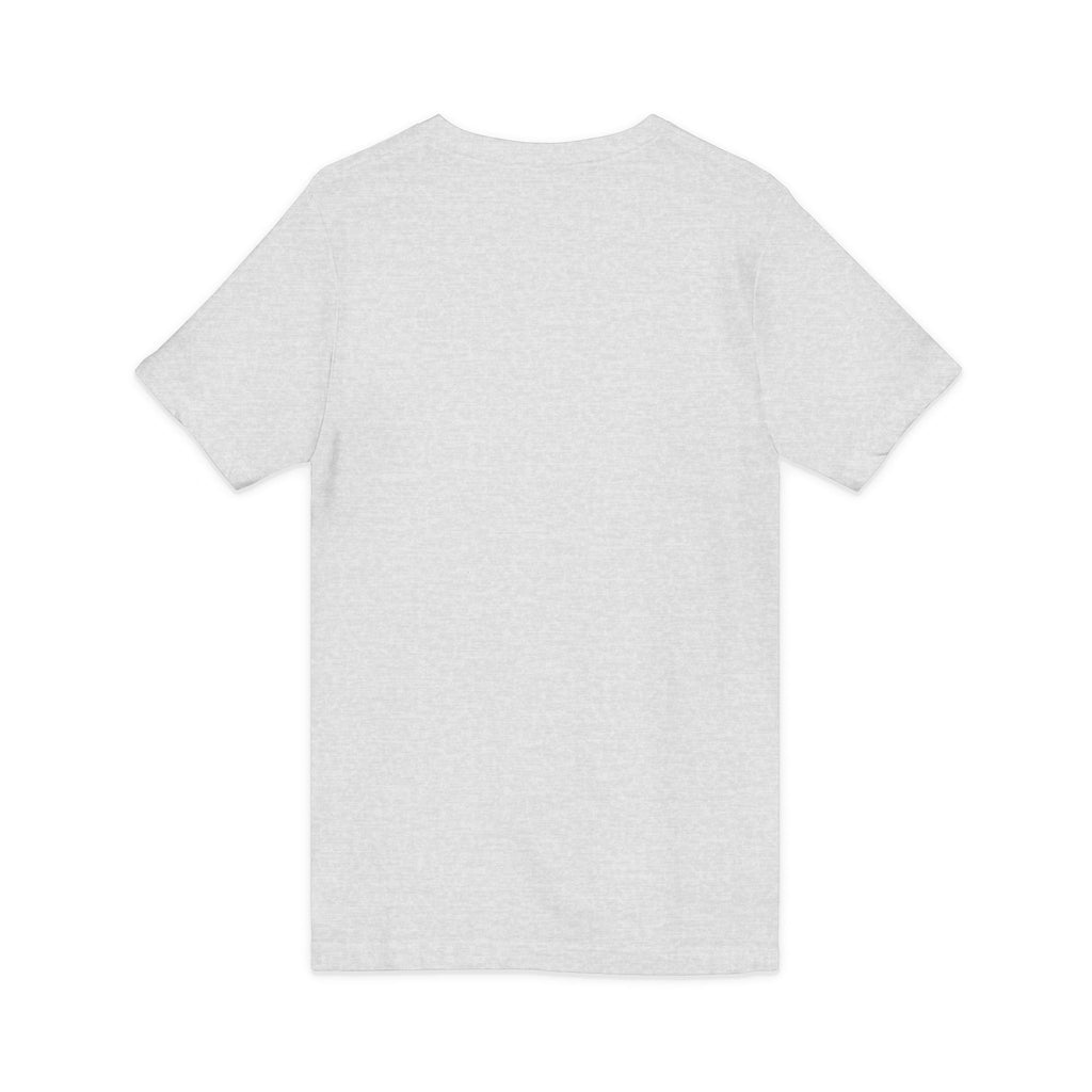 Christian Faith V-Neck Tee — "For God So Loved" Cross & Scripture