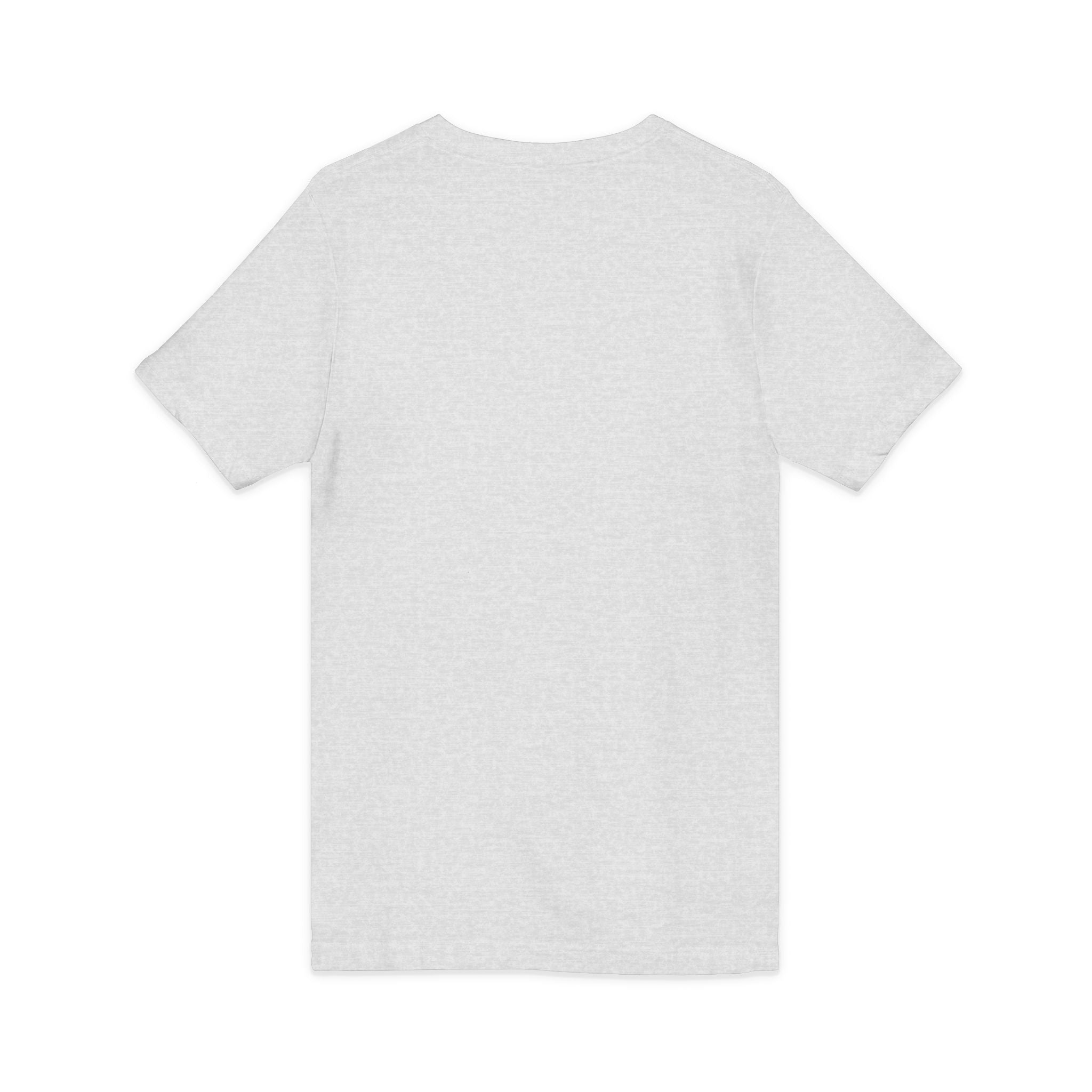 Christian Faith V-Neck Tee — "For God So Loved" Cross & Scripture