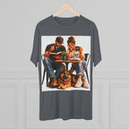 Couple Coffee Date T-Shirt with Dog — 'Love' Café Vibe Tee