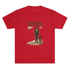 Walking in Faith T-Shirt — Christian Faith Tee with Man & Dog Graphic