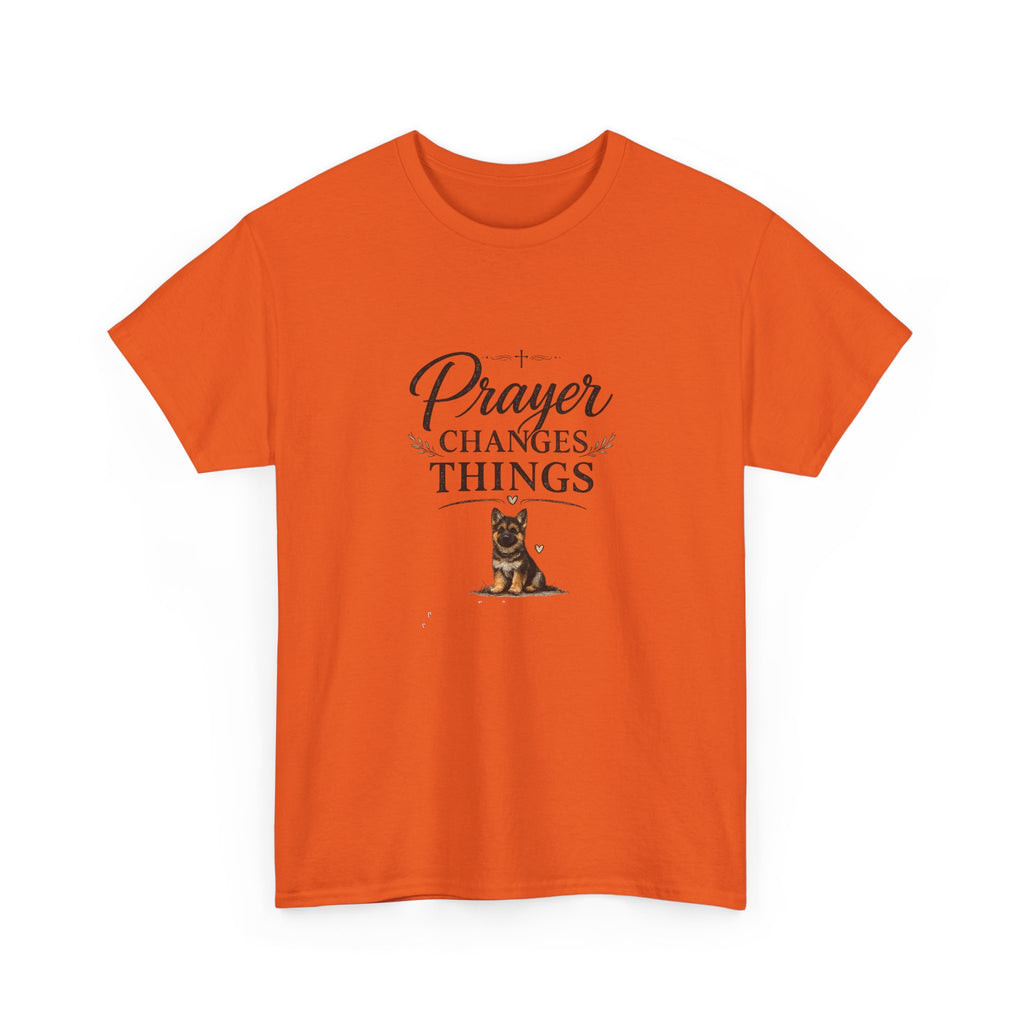 Prayer Changes Things T‑Shirt — Christian Dog Lover Faith Tee
