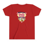 Youth Tee — "Hope Hollow" Christian Kids Shirt with Cute Puppy & "Walking in God's Love Every Day" Design