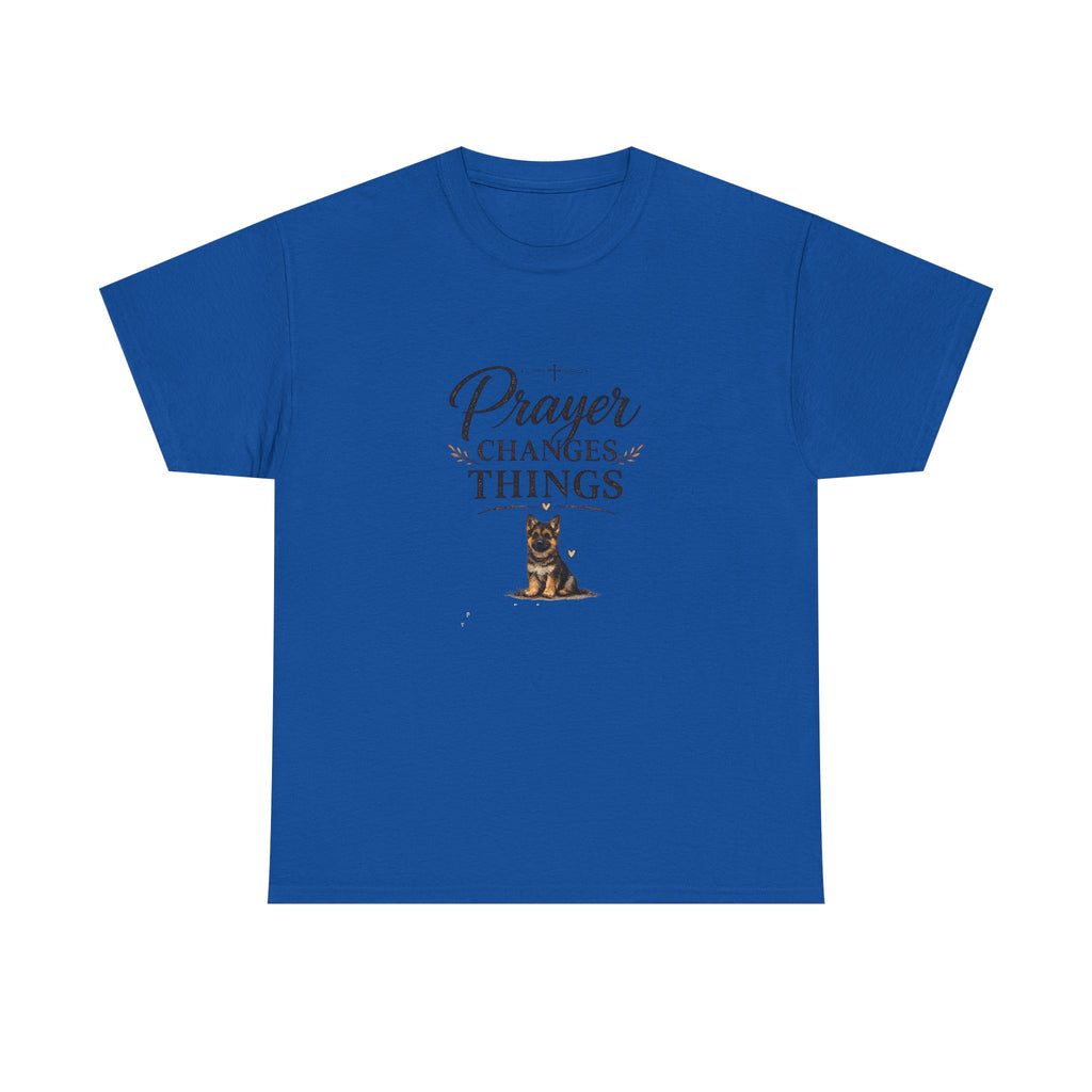 Prayer Changes Things T‑Shirt — Christian Dog Lover Faith Tee
