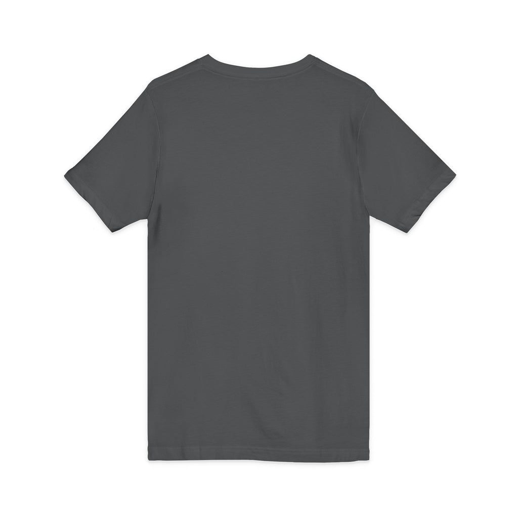 Christian Faith V-Neck Tee — "For God So Loved" Cross & Scripture